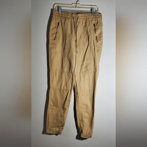 Medium Garage Tan Joggers with Elastic Cuffs